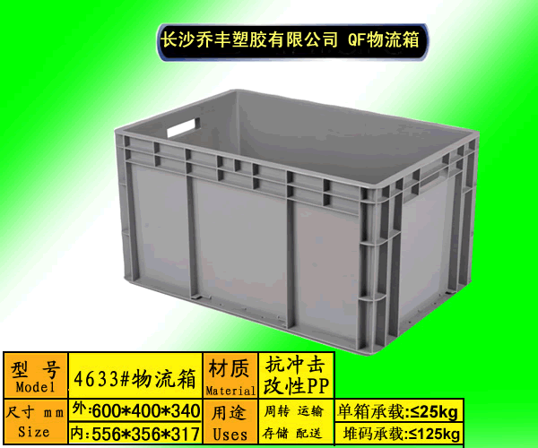 长沙EU4633物流箱-零部件周转箱-丰田汽车专用箱