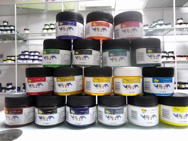 上海英威廉王144色高档水粉（广告画）颜料批发